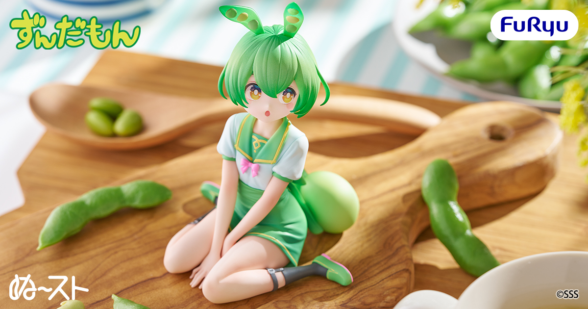 ずんだもんの「ぬーどるストッパーフィギュア」が全国のアミューズメント施設に登場！